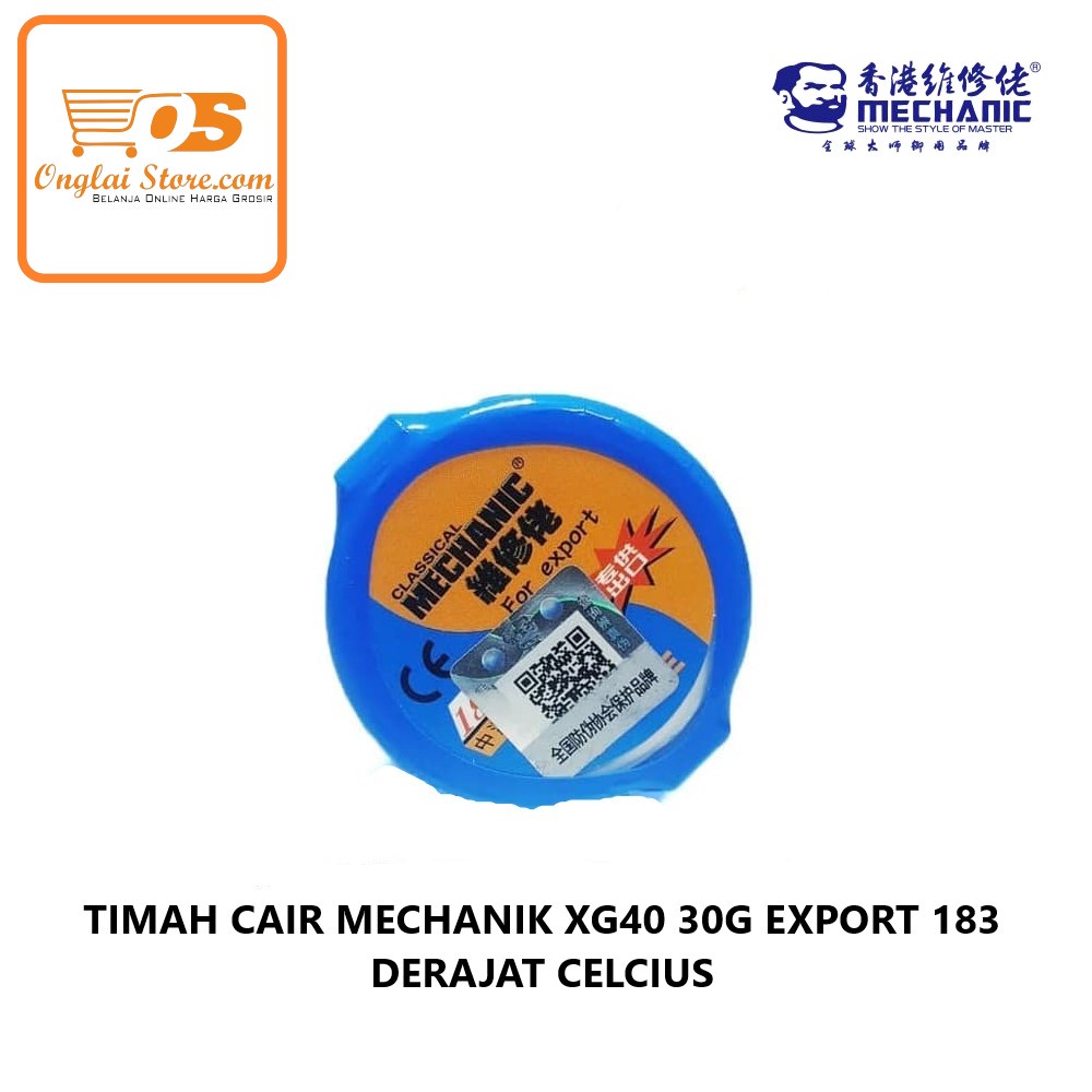 Mechanic XG-40 LIQUID TIN [30G] EXPORT ORIGINAL | Shopee Thailand