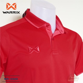 WARRIX เสื้อโปโล WA-3328 สีแดง RP วาริกซ์ วอริกซ์ ของแท้ 100%