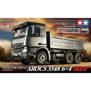 tamiya หัวลาก1:14 Mercedes’ Benz Actros 3345 6x6 tipper red cab