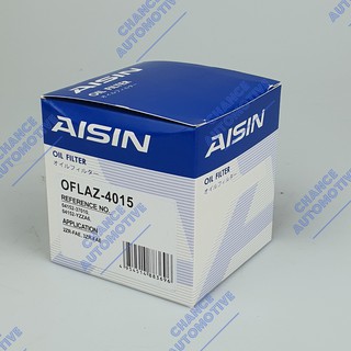 AISIN กรองน้ำมันเครื่อง TOYOTA ALTIS, PRIUS (กรองกระดาษ) 4015