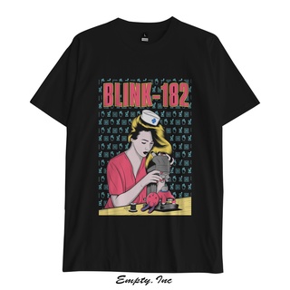 เสื้อยืดโอเวอร์ไซส์เสื้อยืด พิมพ์ลายกราฟฟิค Blink Band 182 พรีเมี่ยมS-3XL