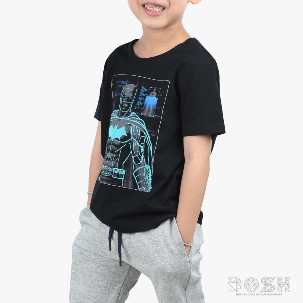 dosh-boys-t-shirts-batman-เสื้อยืดคอกลม-แขนสั้น-เด็กชาย-9dbbt5178-bl