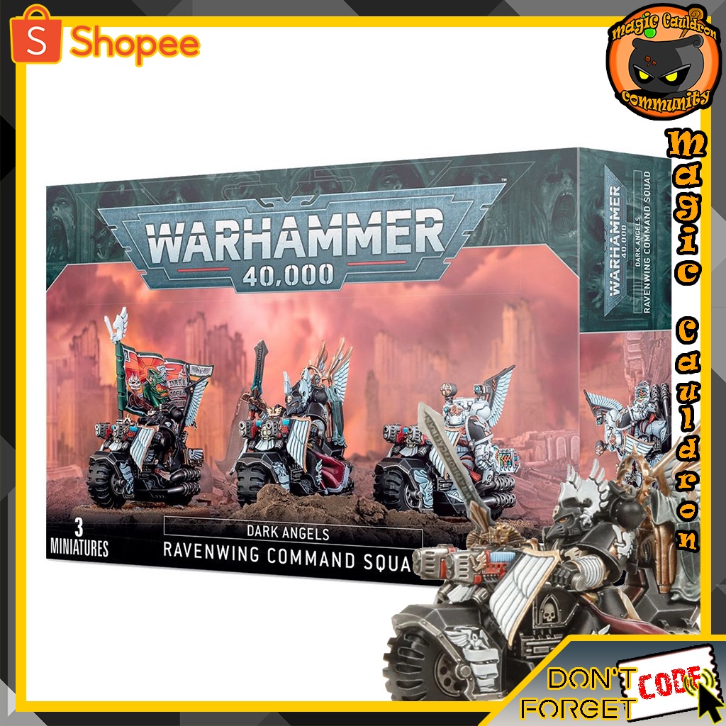 Dark Angels Ravenwing Command Squad Warhammer 40000 Shopee Thailand
