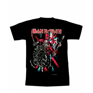 เสื้อยืดลาย Iron Maiden The Trooper  -horse -งานสกรีน Handmade