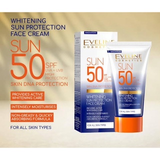 Eveline Sun Whitening Sun Protection Face Cream SPF  50 50ml.