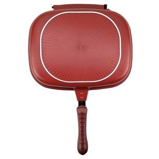 ▣32cm Double Side Frying Pan Non-stick Flip Frying Pan With Ceramic Coating Pancake Maker For Household Kitchen Cookware