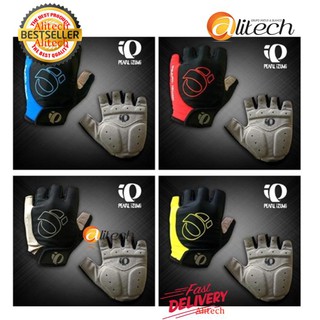 Alitech ถุงมือปั่นจักรยาน PEARL IZUMI (GEL) (Red L)