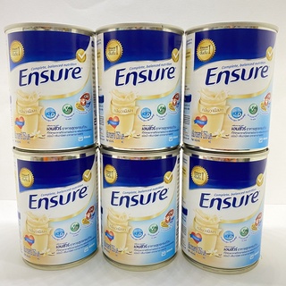 ( 6 กระป๋อง ) Ensure เอนชัวร์ ชนิดน้ำ วานิลลา 250 มล. Ensure Liquid Vanilla อาหารเสริมสูตรครบถ้วน