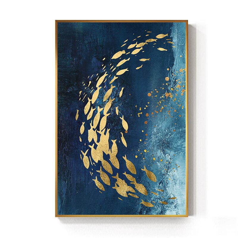 abstract-gold-fish-chinese-canvas-painting-poster-print-wall-art-for-living-room-corridor-picture-no-framed