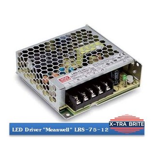 ไดร์เวอร์ LED Driver "Meanwell" LRS-75-12