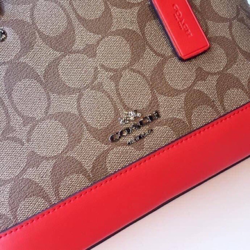 coach-mini-sierra-signature-กระเป๋าถือทรงโดม