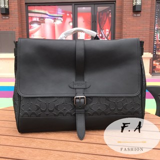 F.A（ของแท้100％）COACH 50052กระเป๋าเอกสารผู้ชาย / ช่องใส่โน๊ตบุ๊คด้านใน / กระเป๋าใส่ทำงานลำลอง