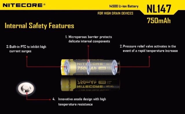 ถ่านnitecoreแท้-nl147-แบตเตอรี่14500