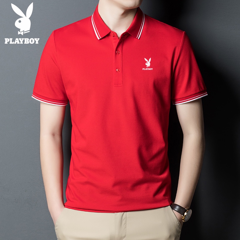 ภาพหน้าปกสินค้าPlayboy เสื้อโปโล แขนสั้น ลําลอง สไตล์ใหม่ เหมาะกับฤดูร้อน สไตล์นักธุรกิจ 2022 จากร้าน playboy_official.th บน Shopee