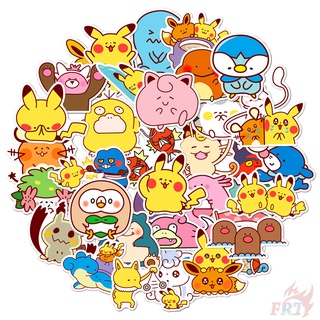 35 ชิ้น / ชุด ☆ สติกเกอร์ Q Pokemon Go Series 01 สําหรับติดตกแต่ง ☆ สติกเกอร์ Doodle แฟชั่น กันน้ํา DIY