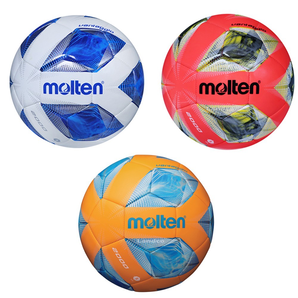 ภาพหน้าปกสินค้าMOLTEN Collection ลูกฟุตบอลหนังเย็บ Football MST TPU ch F5A2000 (690) (แถมฟรี ตาข่ายใส่ลูกฟุตบอล +เข็มสูบลม) จากร้าน sportlandwear บน Shopee