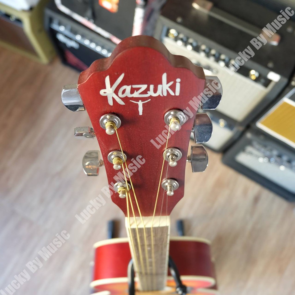 กีตาร์โปร่ง-kazuki-ขนาด-39-นิ้ว-กีต้าร์โปร่ง-รุ่น-kz-39-สีเชอรี่-แถมฟรี-ปิ๊ก-2-อัน-ที่เก็บปิ๊ก-1-อัน