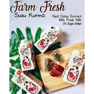 ภาพขนาดย่อของภาพหน้าปกสินค้านมอินทผลัม หมดอายุ 28/02/2024 นมอินทผาลัม Kurma Fresh milk 200ml จากร้าน gimyongdotshop บน Shopee