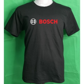 Bosch เสื้อยืดลําลอง ผ้าฝ้าย 100% แขนสั้น พิมพ์ลาย lelaki สีดํา พลัสไซซ์ XS-3XL ของขวัญวันเกิด สําหรับผู้ชาย