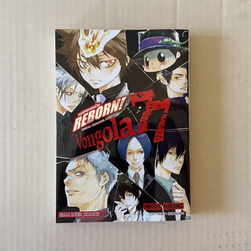 Akira Amano Katekyo Hitman Reborn Official Character Book Vongola 77 JAPAN