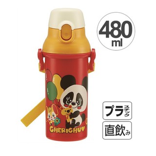 กระติกน้ำแบบยกดื่ม กดปุ่มฝาเปิด ลาย CHERICHU ความจุ 480 ml แบรนด์ Skater สินค้า made in japan นำเข้าจากญี่ปุ่นแท้ค่ะ