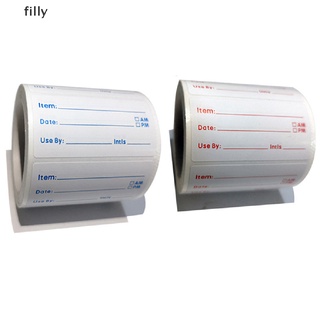 [FILLY] 500pcs/roll Kitchen Sticker Refrigerator Freezer Food Storage Date Content Label DFG