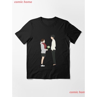 2022 Goblin Kdrama Ocean Scene Illustration Essential T-Shirt ผู้หญิง ดพิมพ์ลาย เสื้อยืดผ้าฝ้าย คอกลม cotton แฟชั่น sale