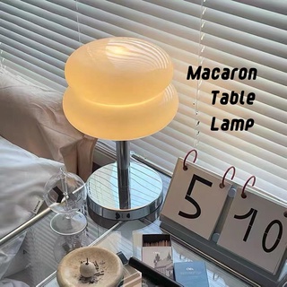 Macaron 🥯Table Lamp โคมไฟแก้ว โคมไฟตั้งโต๊ะ โคมไฟตกแต่งห้อง เพิ่มความสวยงาม *สินค้าพรีออร์เดอร์*