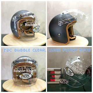 สินค้า ชิวหน้า Bubble visor TDC  สีใส (เฉพาะชิวหน้า)