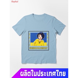 feytui การส่งเสริม ใหม่  เรื่องไข่แปลก อะนิเมะ คอกลม แฟชั่น แขนสั้น แฟชั่น เสื้อยืด ผ้าฝ้ายแท้  ขนาดใหญ่ Ai Ohto Wonder