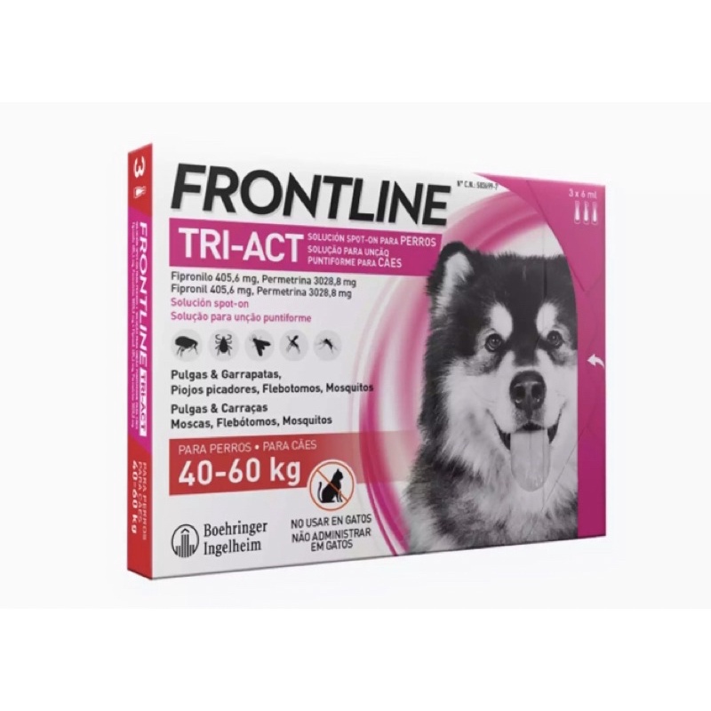 ภาพสินค้าFrontline Tri-act สำหรับสุนัข ป้องกันและกำจัดเห็บหมัด จากร้าน bigthanks. บน Shopee ภาพที่ 4