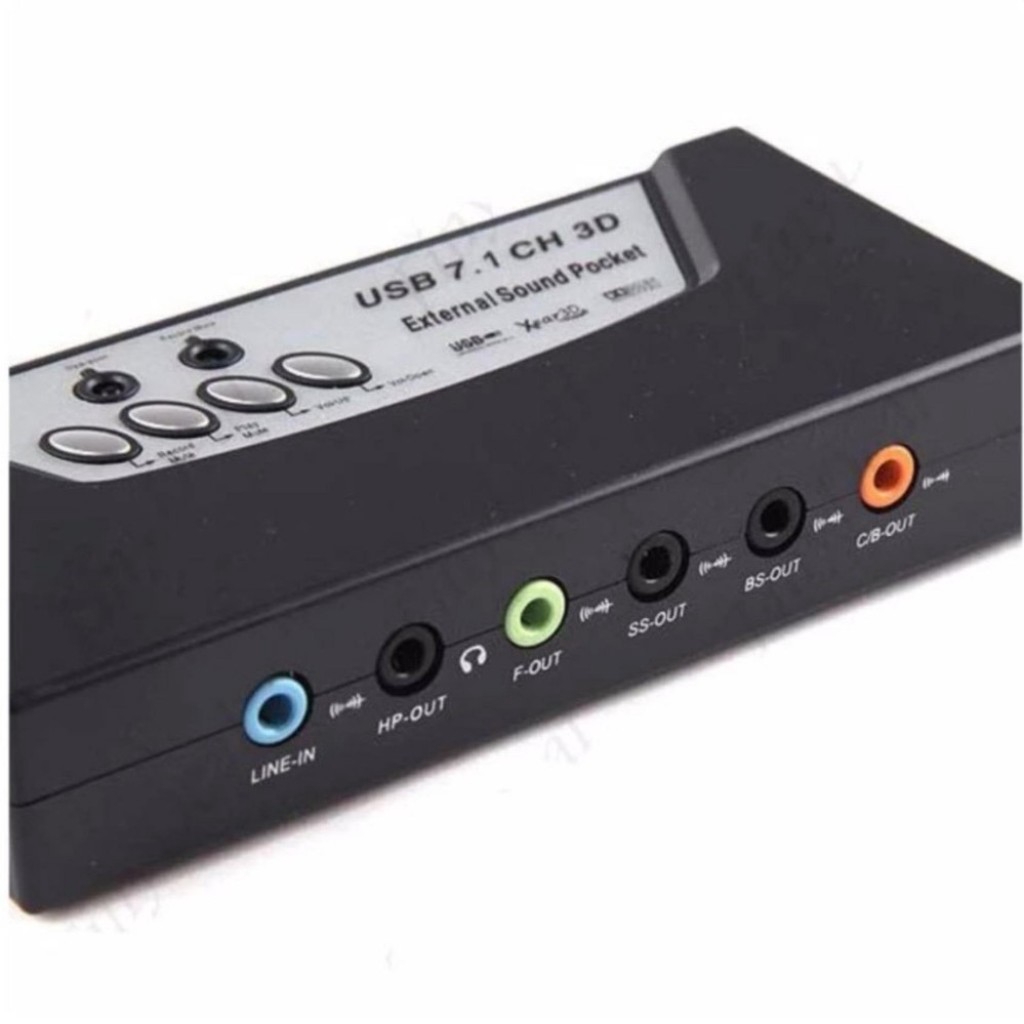 USB Sound Box Adapter / USB 2.0 7.1 Audio 8Channel Sound Card Box