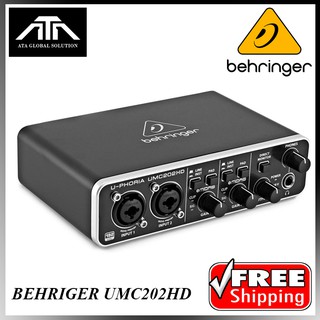 BEHRINGER U-PHORIA UMC202HD UMC-202HD USB Audio Interface ออดิโออินเตอรเฟส ปรับแต่งเสียง สินค้ารับประกันจาก บลูเซ่ 1 ปี