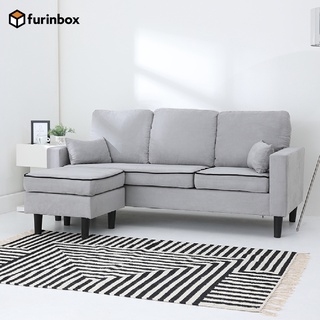 สินค้า Furinbox โซฟาผ้า L-shape รุ่น LUTHER - (สีเทา)