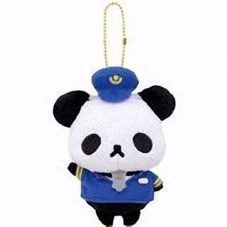 แท้ 100% จากญี่ปุ่น พวงกุญแจ คุณลุงแพนด้า Uncle Panda Stationmaster In Ver Mascot  Ball Chain