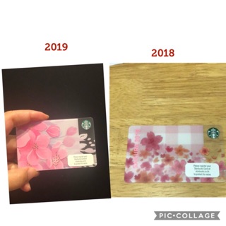 Starbucks sakura 2018-2019 บัตรเปล่าไม่ขูดพิน