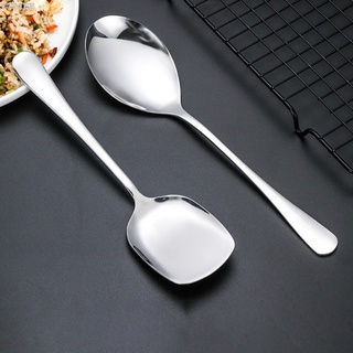 【TT】Stainless Steel Large Rice Soup Serving Spoon Non-stick Pan Kitchen Tool Kitchen Tableware Spoons