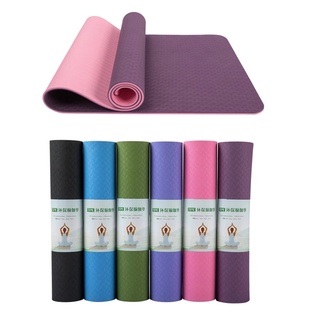 ภาพขนาดย่อของภาพหน้าปกสินค้าYoga Mat TPE เสื่อโยคะ เสื่อโยคะกันลื่น โยคะ เสื่อ เสื่อโยคะ แผ่นโยคะ yoga mat รุ่นหนาพิเศษ สี 2 โทน จากร้าน gym.th บน Shopee ภาพที่ 4