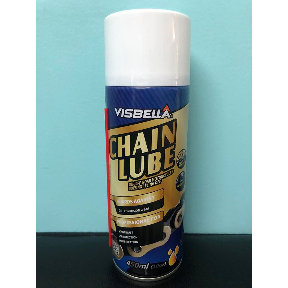 visbella-chain-lube-450ml-น้ำมันหล่อลื่นโซ่อเตอร์ไซค์-บิ๊กไบค์-จักรยาน-ขนาด-450-ml-t0635