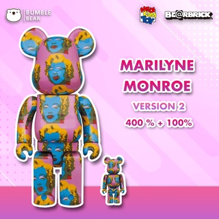 [‼️ของแท้, พร้อมส่ง‼️] 400%+100% Bearbrick Andy Warhol [Marilyn Monroe Ver. 2]