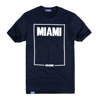 เสื้อยืด AQUANINE - MIAMI (สีกรม)