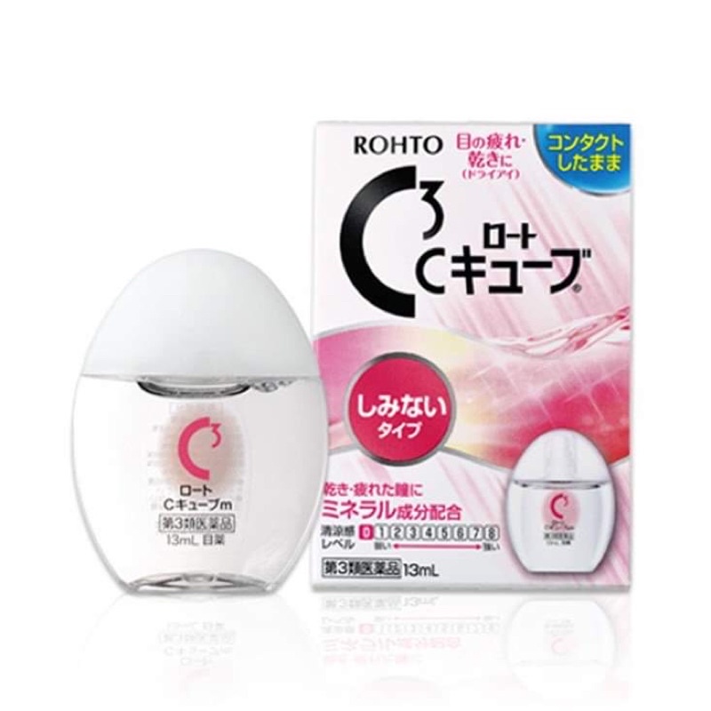 rohto-c3-c-cube-น้ำตาเทียมญี่ปุ่น-ใช้ได้ทั้งคนใส่และไม่ใส่คอนแทคเลนส์-ช่วยให้ความชุ่มชื้นกับดวงตา