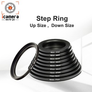 ภาพขนาดย่อของภาพหน้าปกสินค้าลดล้างสต๊อก ** Step Ring ( Up Size , Down Size ) - แหวนแปลงไซด์หน้าเลนส์ใส่ฟิวเตอร์ จากร้าน icamera_gadgets บน Shopee