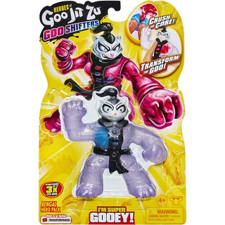 Heroes of Goo Jit Zu Goo Shifters Bengal Hero Pack. Super Stretchy, Super Squishy Goo Filled Toy with a Unique Goo Transformation Heroes of Goo Jit Zu Goo Shifters Bengal Hero กระเป๋าเป้สะพายหลัง ของเล่นบีบสกุชชี่ รูปห่าน แบบยืดหยุ่นพิเศษ