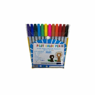 Pilot (ไพล็อท) ปากกาเมจิกปากแหลม # SDR-12C 12สี