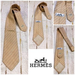 🧣: HERMES tie silk แท้💯%