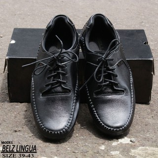 !! 11 Belz Shoes Lingua รองเท้าหนังคุณภาพสูงสําหรับผู้ชาย - รองเท้าทํางาน 39-43