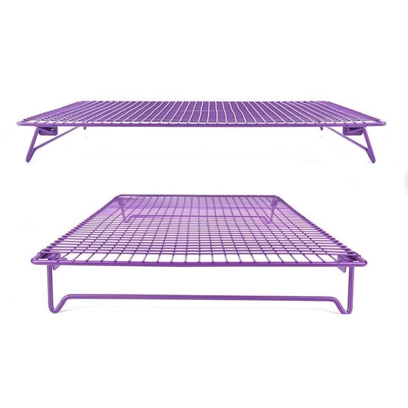 ตะแกรงพักขนม-cooling-rack-สีม่วง-ไม่ลอก-วางขนมสวยงามมาก-ที่พักขนม