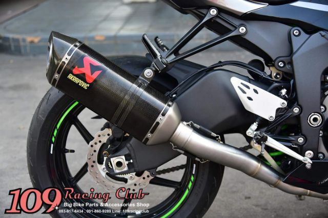 ท่อสำหรับ-zx6r-akrapovic-full-system-racing-carbon