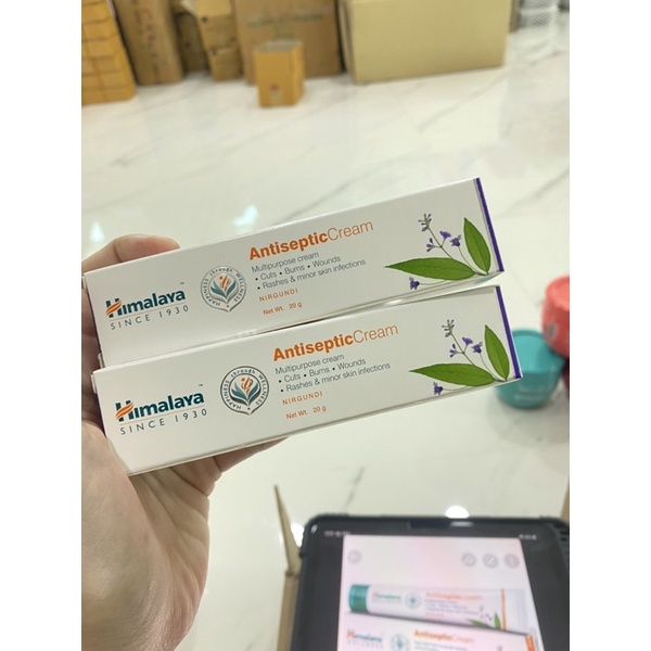 Himalaya Antiseptic Cream 20g ครีมทาแผลสดน้ำร้อนลวก ลดการติดเชื้อ และ ...